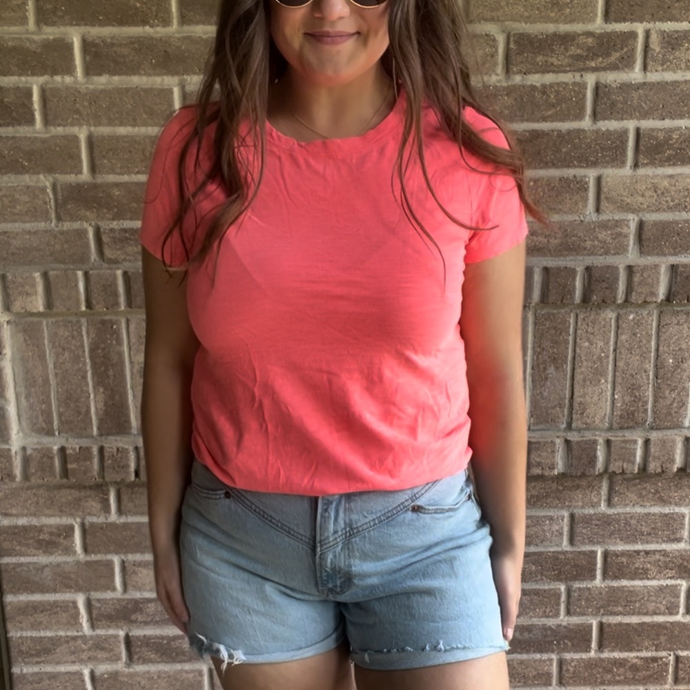 Bright pink shirt